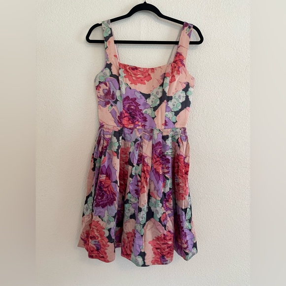 Betsey Johnson Collection Floral Silk Dress - Picture 4 of 11